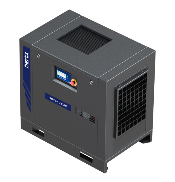 Hochwertiger Hertz Frecon 7 Plus Air Compressor auf Grundrahmen von Druckluft Maydt Fürth/Nürnberg